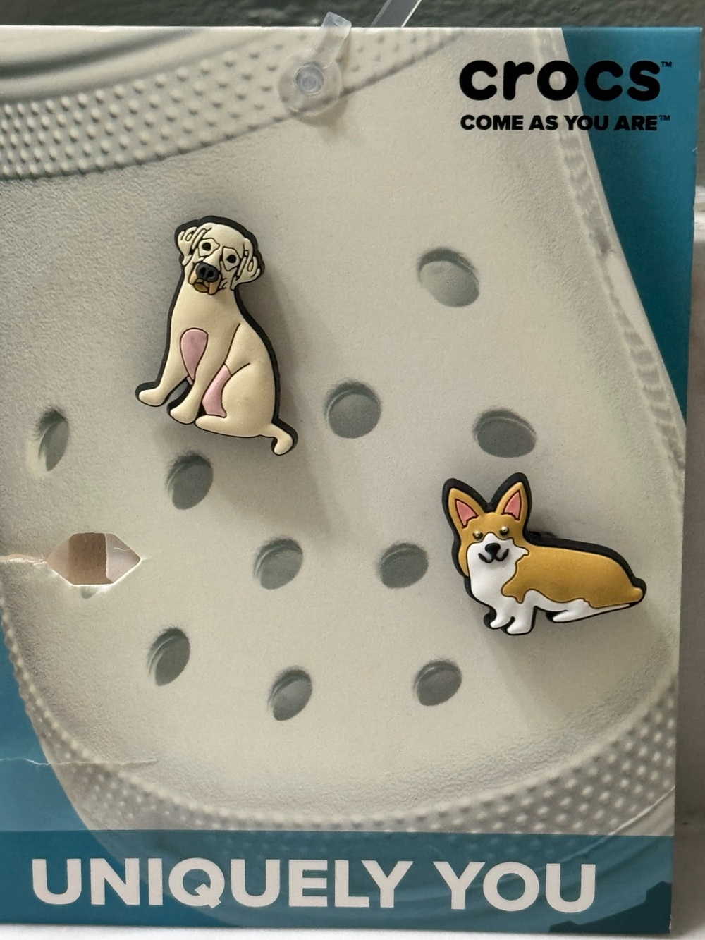 Crocs Dog Jibbitz Charms - Corgi and yellow lab